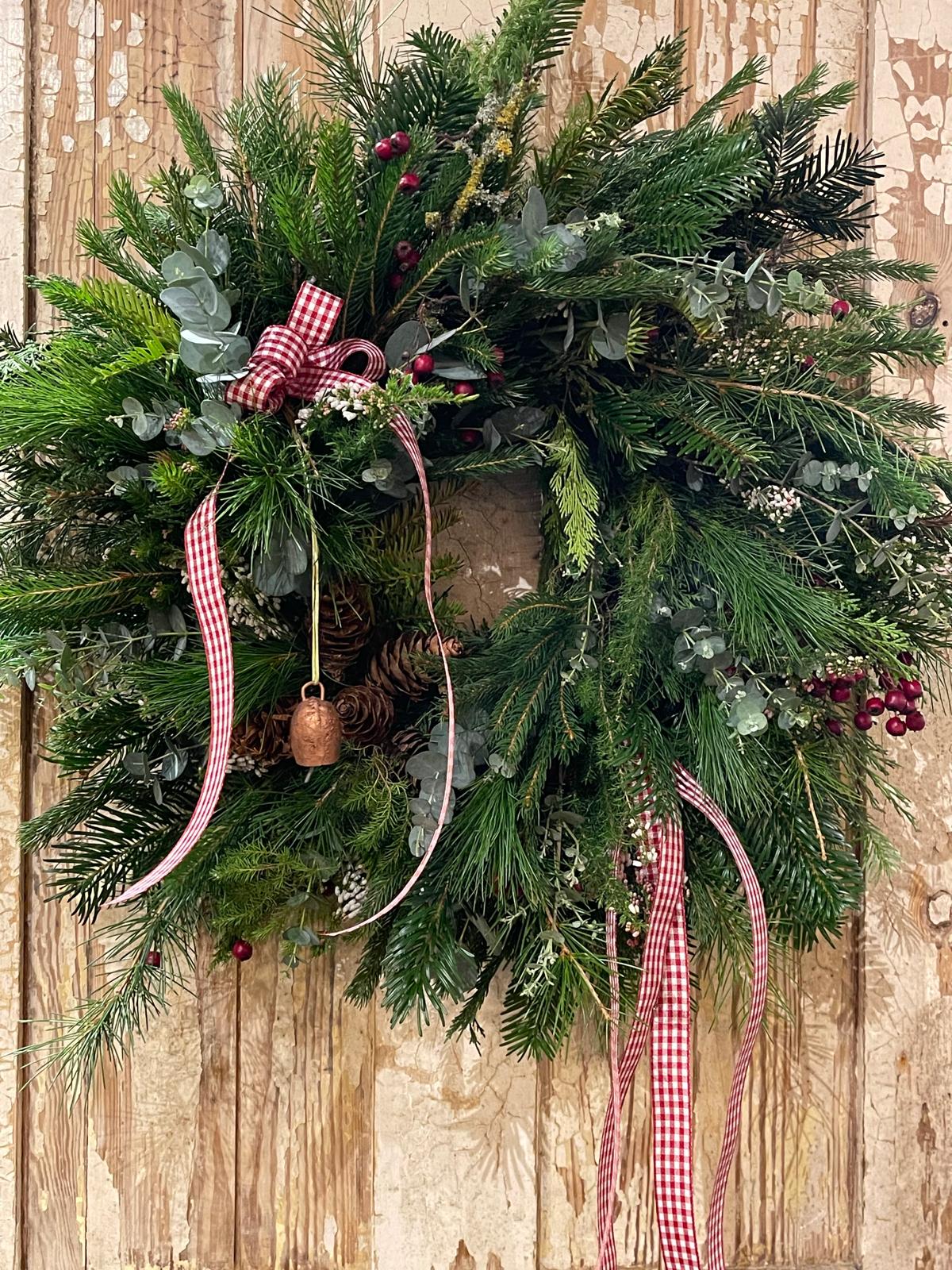 Christmas wreath workshop at The Nest Ledbury