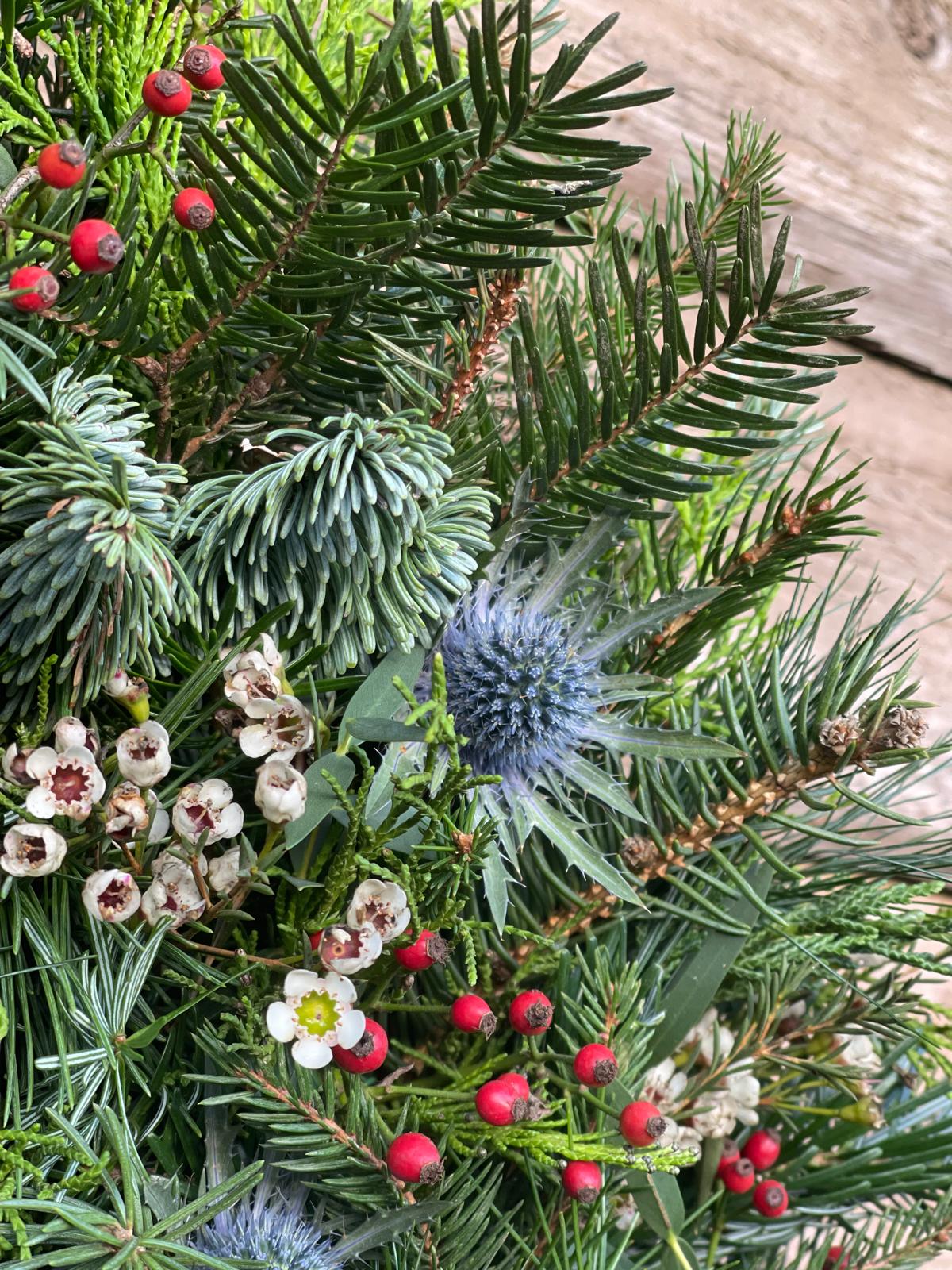 Premium seasonal foliage wreath workshop at The Nest Ledbury