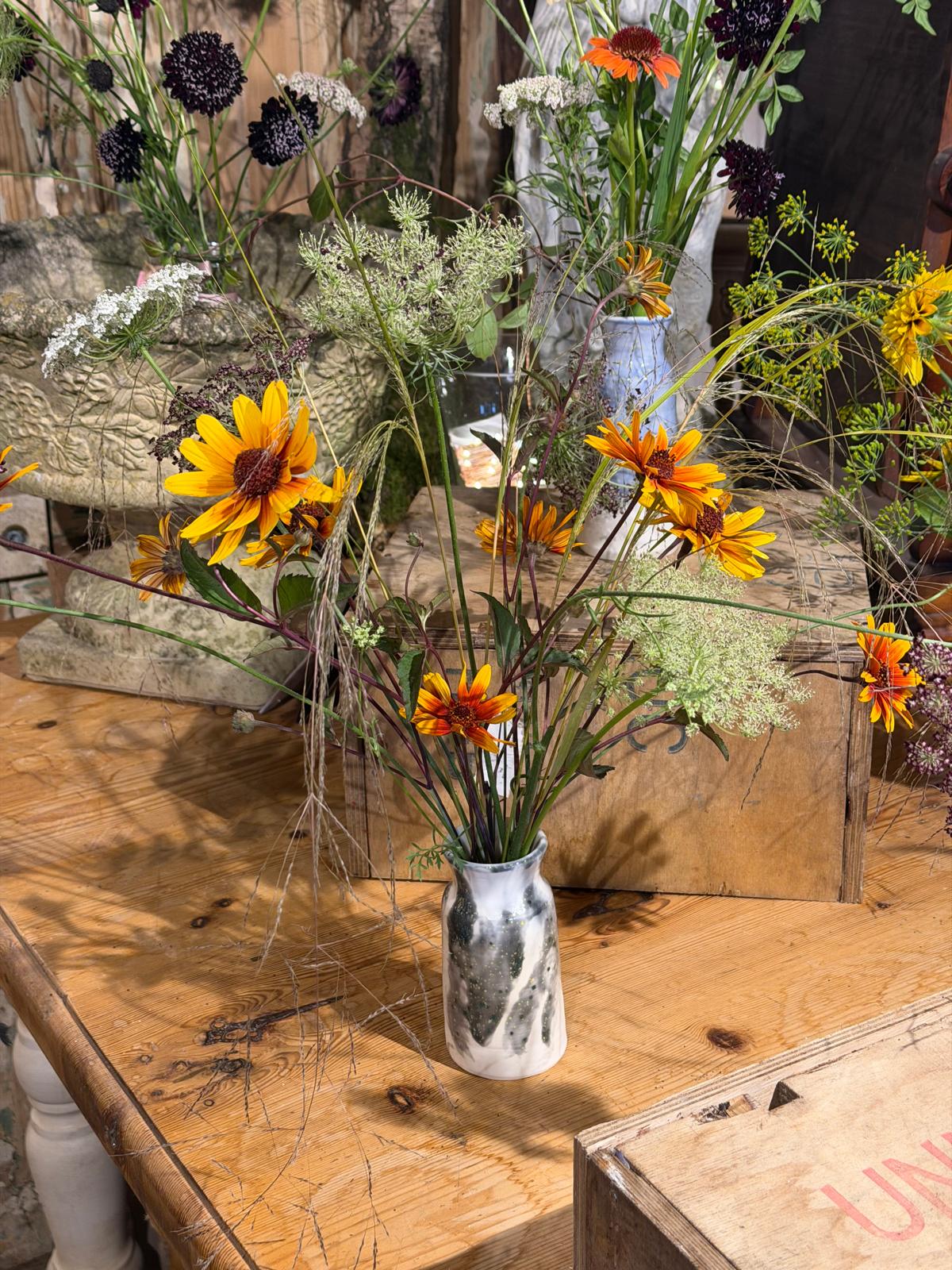 Table flowers for private events and celebrations in Herefordshire