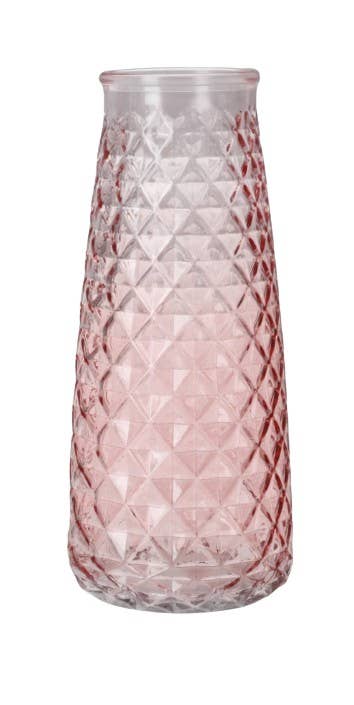 Rose Tint Glass Vase